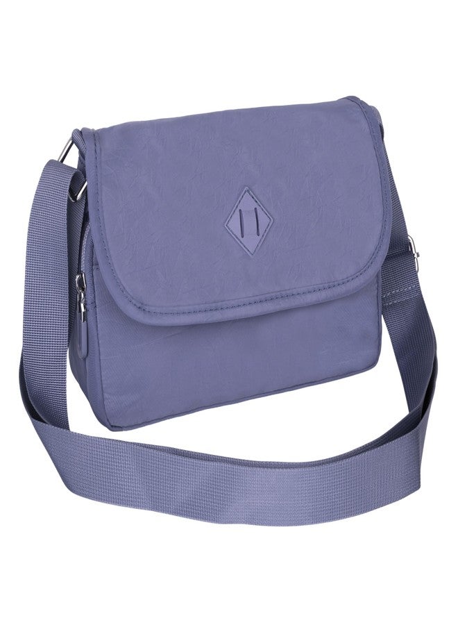 MISTYCDEP Crossbody Purse for Women, Nylon Waterproof Shoulder Purse, Messenger and travelling Bag Lightweight, Long Strap (Blue 118) - Image 3
